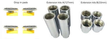 APlusLift HW-9KFL 9,000 LB 2-Post Floor Plate Car Lift