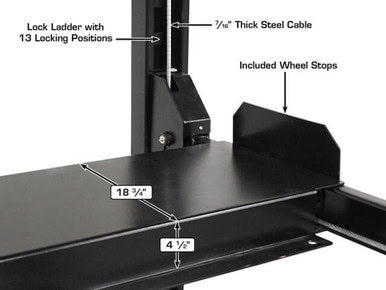 Apex 8 Hobbyist Four-Post Lift - ALI Certified