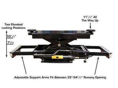 ATLAS RJ-45 4500 Lbs. Rolling Hydraulic Center Jack and Truck Adapters