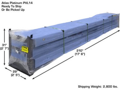 ATLAS Platinum PVL14 ALI Certified 14,000 Lbs. Capacity Commercial Grade 4-Post Lift