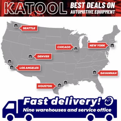 Katool KT-H105 10,000lbs 2-Post Vehicle Lift – Dual Safety Garage Hoist